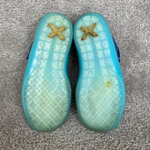 Nike 2014 Kobe Flight Sneakers In Blue Lagoon 726069-403 Toddler US Size 9c - Picture 6 of 9